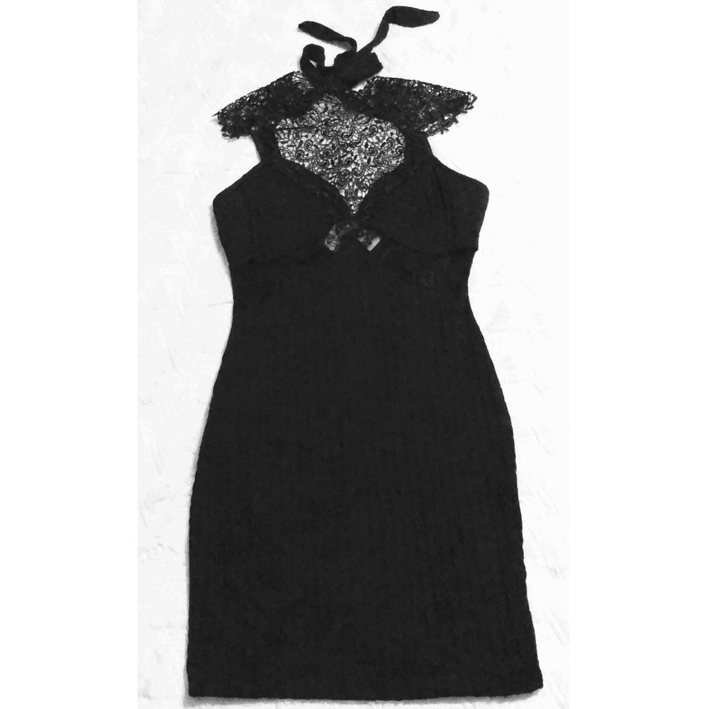 “Monaco” Black bodycon dress
